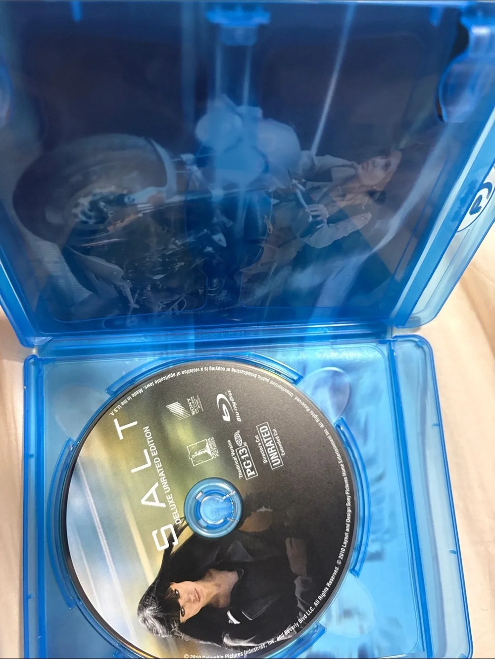 Sony Blu-ray Case in Blue with Movie Artwork